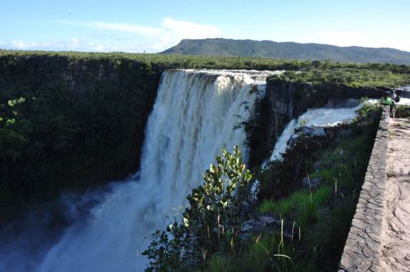 O Salto Aponwao, o maior da Gran Sabana, na Venezuela